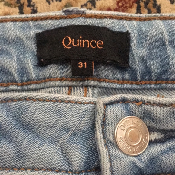 Quince jeans size 31 light wash - Picture 2 of 4